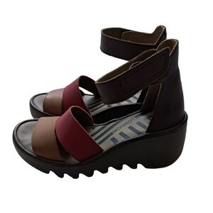 Fly London Sandals Womens EU 36 U.S. 5.5-6 Bono290 Wedge Platform Festival Boho